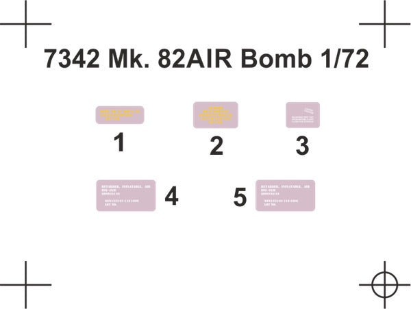CMK/Czech Master Kits CMK7342 1:72 Mk-82 AIR BSU49B Bomb