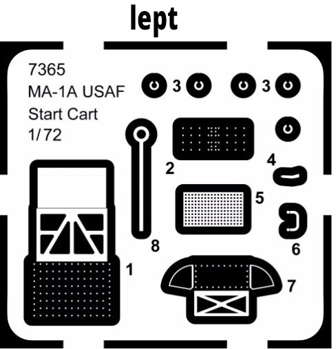 CMK/Czech Master Kits CMK7365 1:72 MA-1A USAF Start Cart