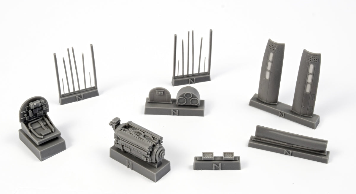 CMK/Czech Master Kits CMK7390 1:72 Curtiss P-40N Warhawk Engine Set