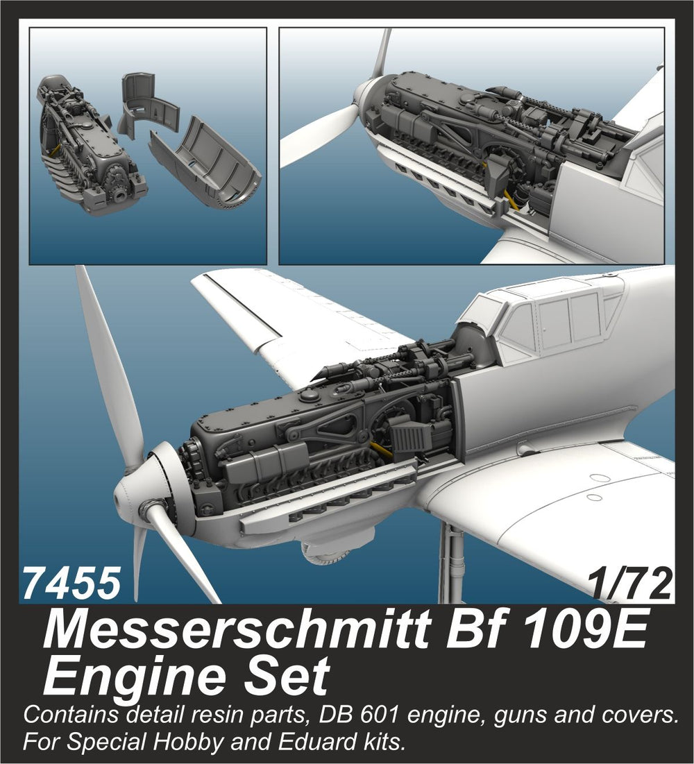 CMK CMK7455 1:72 Messerschmitt Bf-109E DB-601 Engine Set