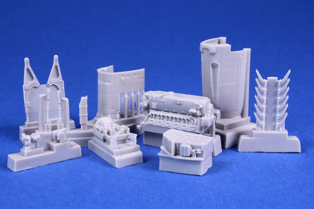 CMK CMK7455 1:72 Messerschmitt Bf-109E DB-601 Engine Set