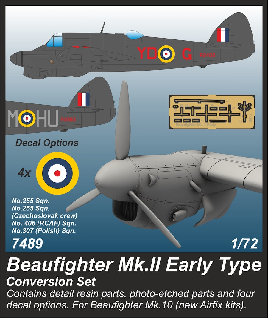 CMK CMK7489 1:72 Bristol Beaufighter Mk.II (Early) Conversion