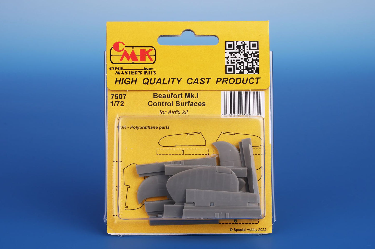 CMK/Czech Master Kits CMK7507 1:72 Bristol Beaufort Mk.I Control Surfaces