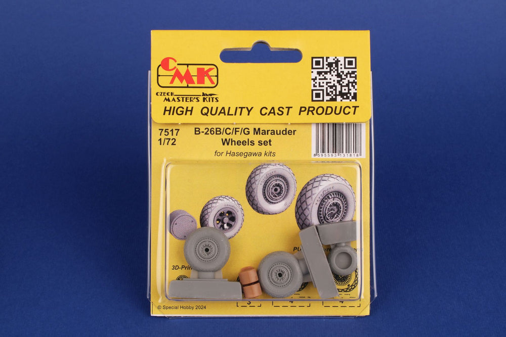 CMK CMK7517 1:72 Martin B-26B/C/F/G Marauder Weighted Wheels