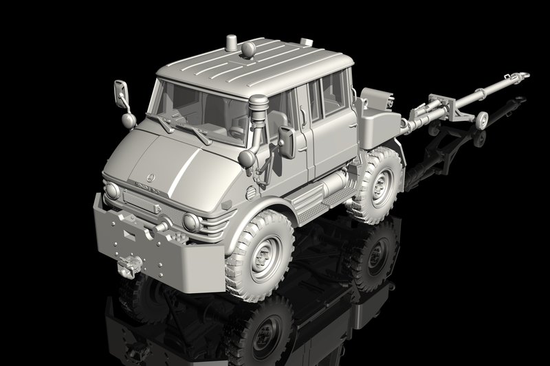 CMK CMK8055 1:48 Unimog U406 DoKa Military Airport Tug & Towbar