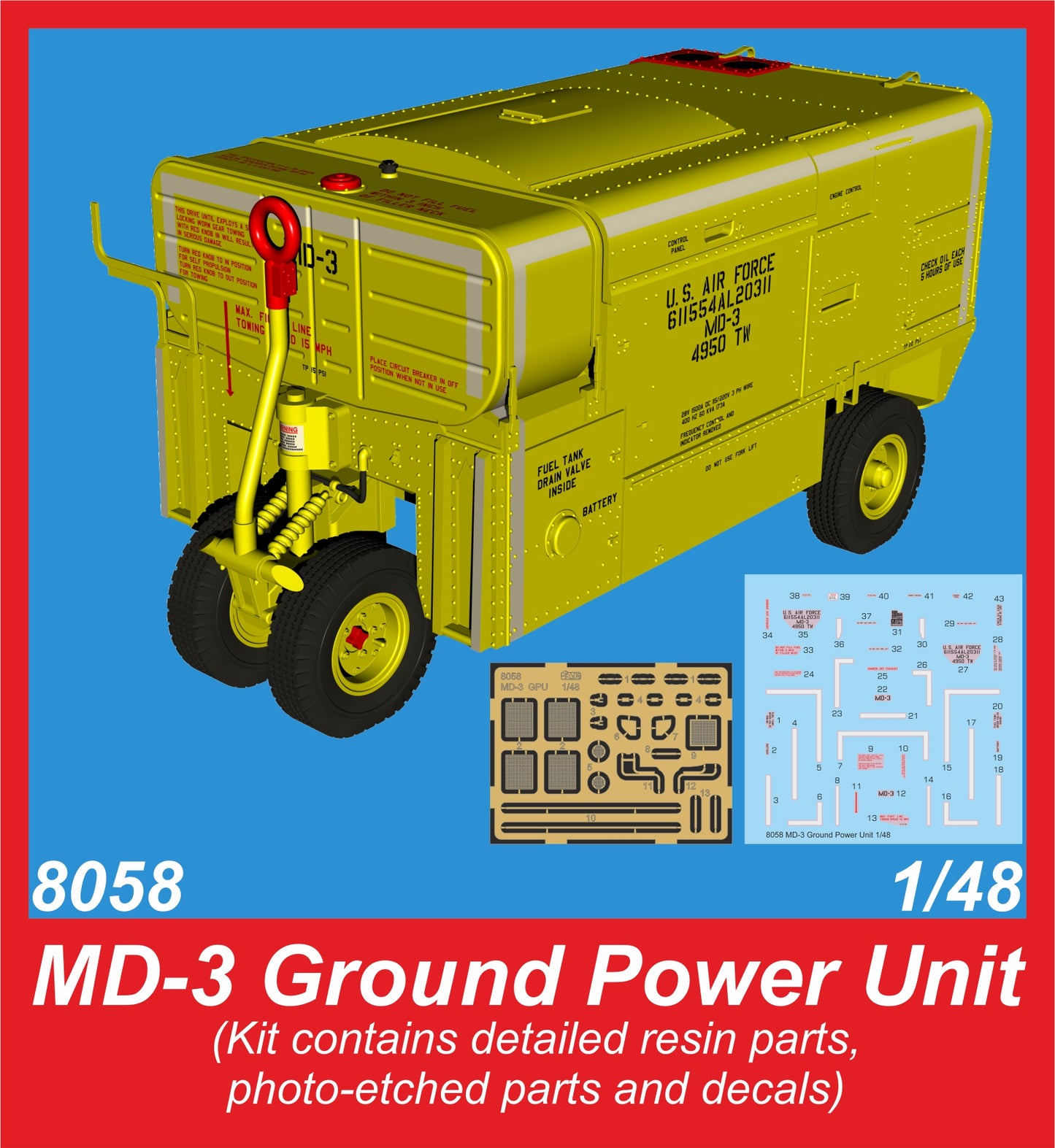 CMK/Czech Master Kits CMK8058 1:48 MD-3 Ground Power Unit