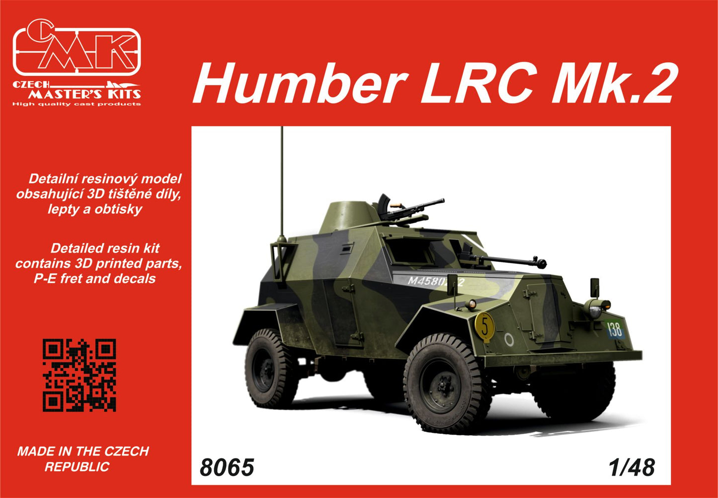 CMK CMK8065 1:48 Humber LRC Mk.II British Armoured Car