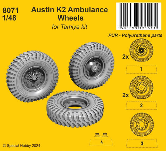 CMK CMK8071 1:48 Austin K2 Ambulance Weighted Wheels