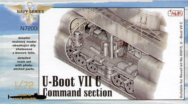 CMK/Czech Master Kits CMKN72001 1:72 Type VIIc U-Boat interior command section