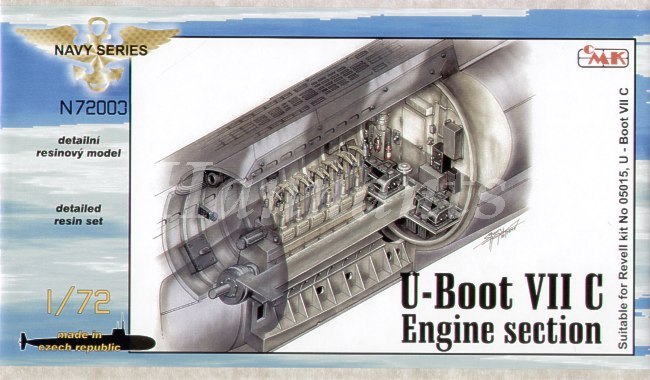 CMK/Czech Master Kits CMKN72003 1:72 Type VIIc U-Boat engine section