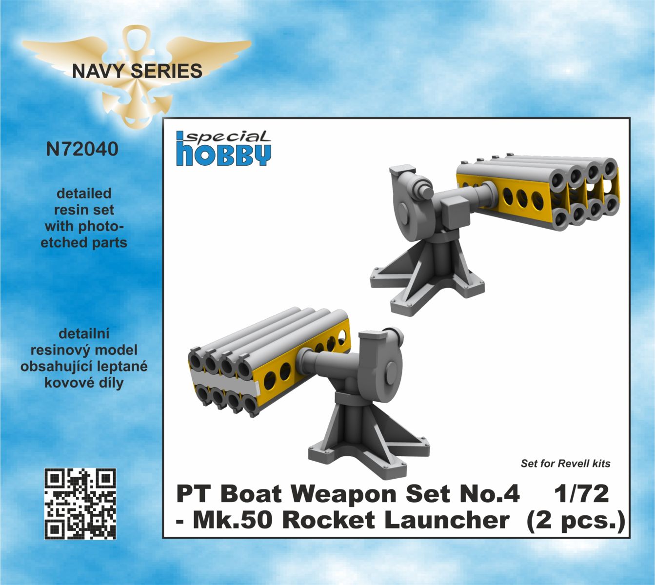 CMK/Czech Master Kits CMKN72040 1:72 PT-109 Patrol Torpedo Boat Weapon Set No.4