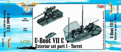 CMK/Czech Master Kits CMKN72004 1:72 Type VIIc U-Boat exterior set