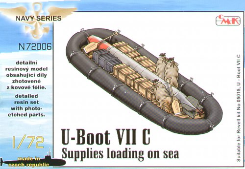 CMK/Czech Master Kits CMKN72006 1:72 Type VIIc U-Boat Supplies loading on sea