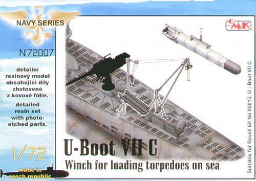 CMK CMKN72007 1:72 Type VIIc U-Boat Winch for Torpedo Loading