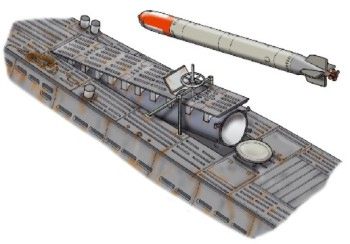 CMK CMKN72008 1:72 Type VIIc U-Boat Rear torpedoes loading hatch
