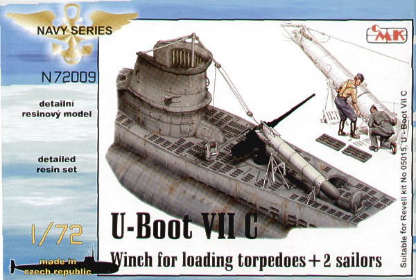 CMK CMKN72009 1:72 Type VIIc U-Boat Torpedo Winch & Rollers