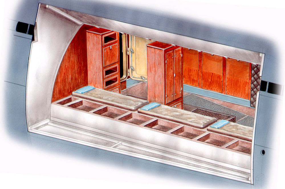 CMK/Czech Master Kits CMKN72015 1:72 Type IXC front crew quarters