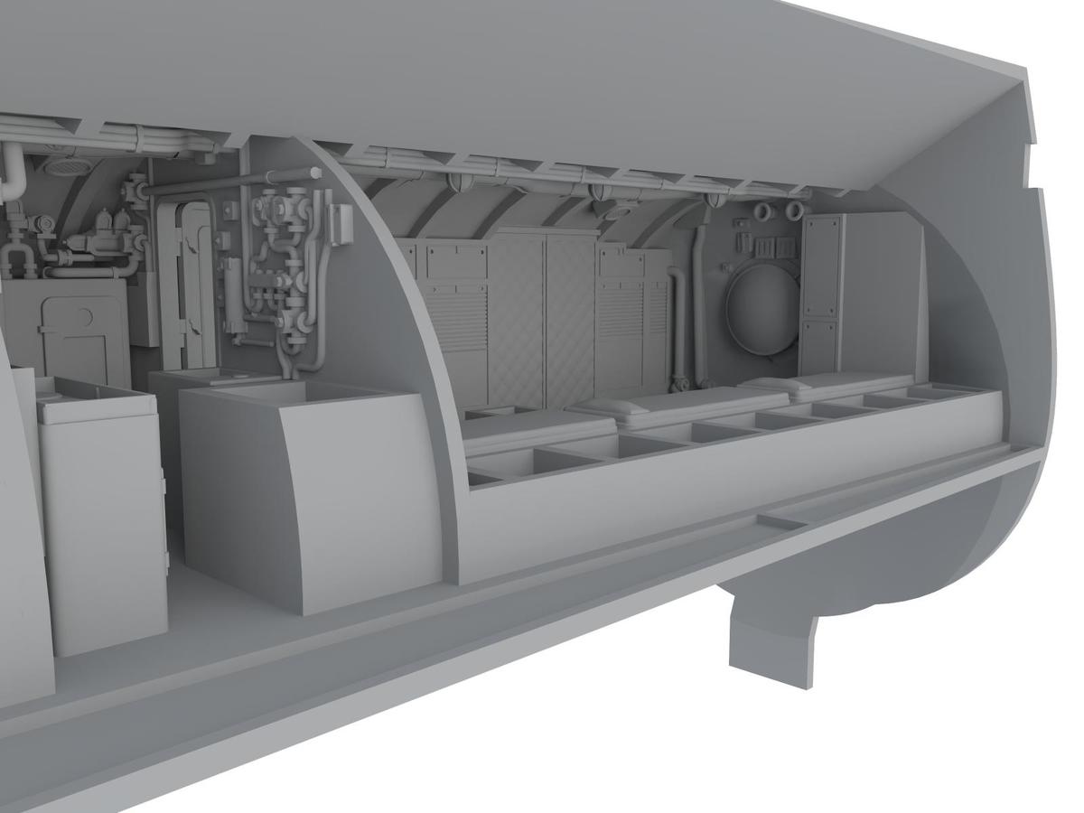 CMK/Czech Master Kits CMKN72015 1:72 Type IXC front crew quarters