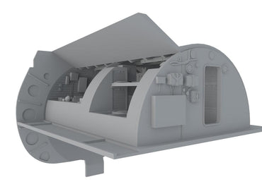 CMK/Czech Master Kits CMKN72016 1:72 Type IXC captain and officers ward room