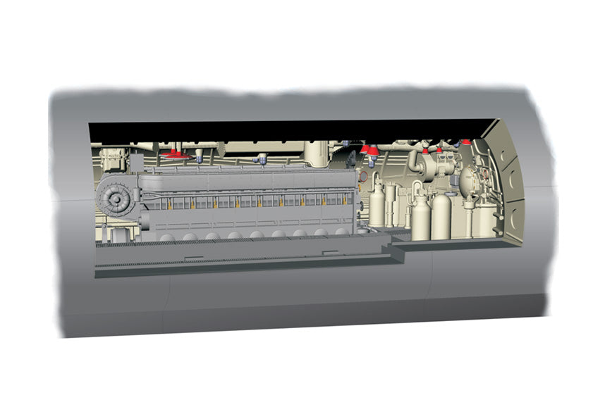 CMK CMKN72017 1:72 Type IXC Engine Section for Revell