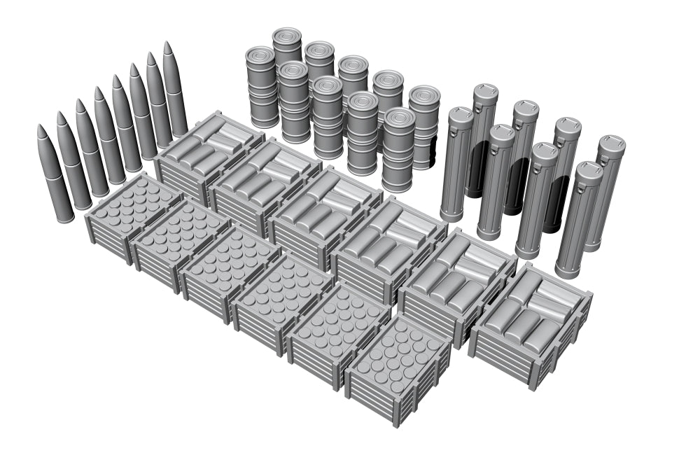 CMK/Czech Master Kits CMKN72028 1:72 Type VIII/IXC Ammo and Food Supplies,