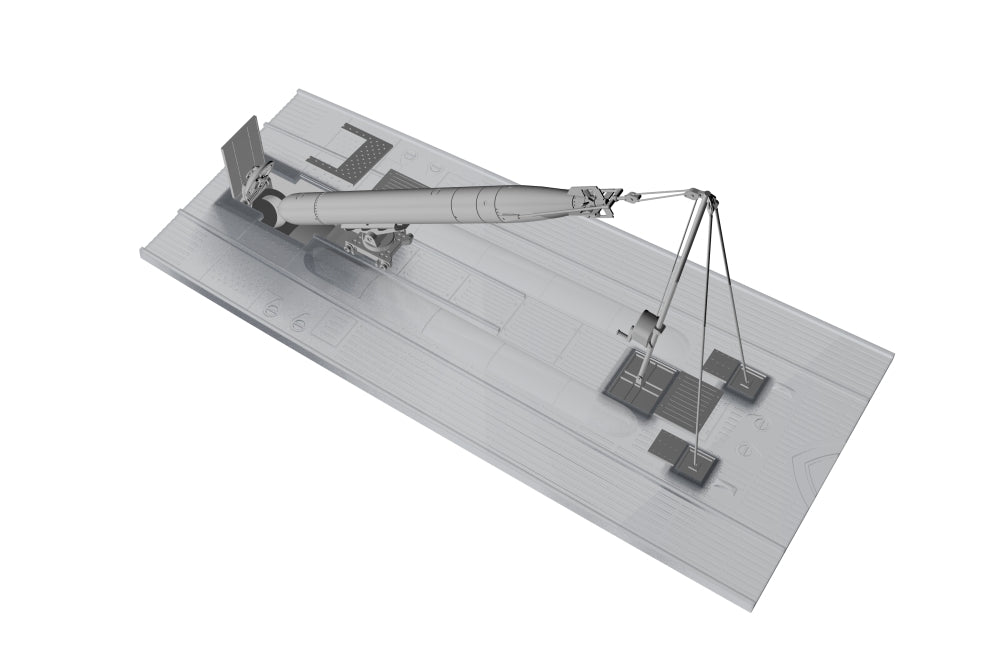 CMK CMKN72029 1:72 Type VII/IXC Stern Torpedo with Winch & Cart