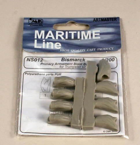 CMK CMKNS012 1:200 Bismarck Primary Armament Blast Bags 1941