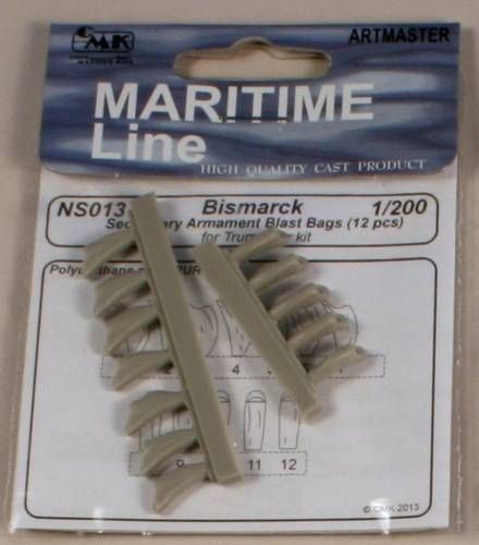 CMK CMKNS013 1:200 Bismarck Secondary Armament Blast Bags 1941