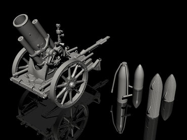 CMK CMKRA058 1:35 German WWI 25cm Heavy Minenwerfer Mortar