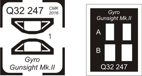 CMK/Czech Master Kits CMQ32247 1:32 Gyro gunsight Mk.II