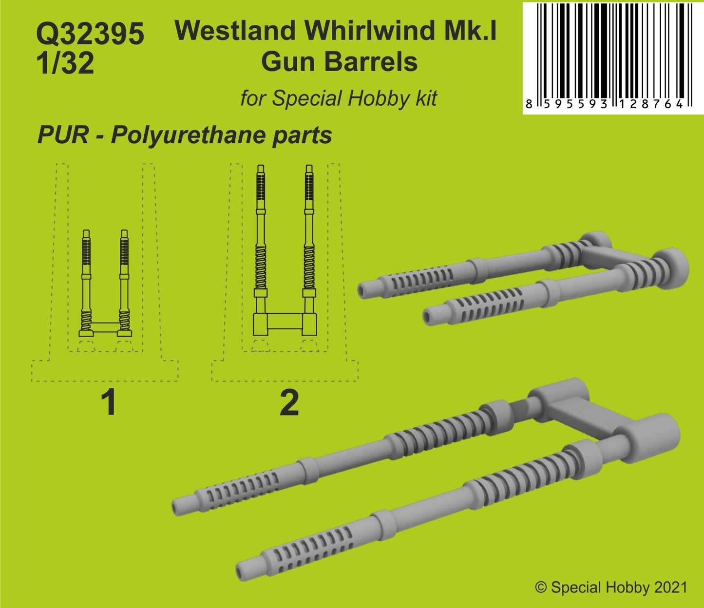 CMK CMQ32395 1:32 Westland Whirlwind Mk.I Cannon Barrels