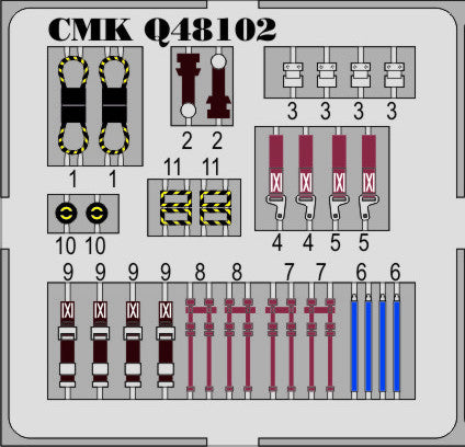 CMK/Czech Master Kits CMQ48102 1:48 BAe Hawk T.I Ejection seats