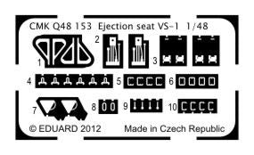 CMK/Czech Master Kits CMQ48153 1:48 Ejection seats VS-1 for Aero L-39C/ZA