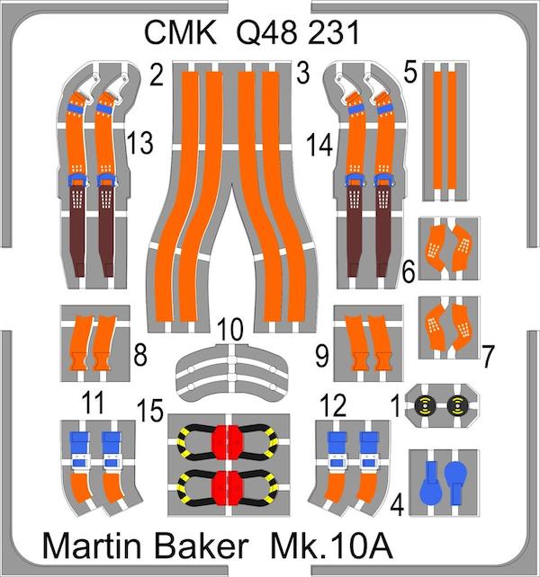 CMK/Czech Master Kits CMQ48231 1:48 Martin-Baker Mk.10A ejection seat