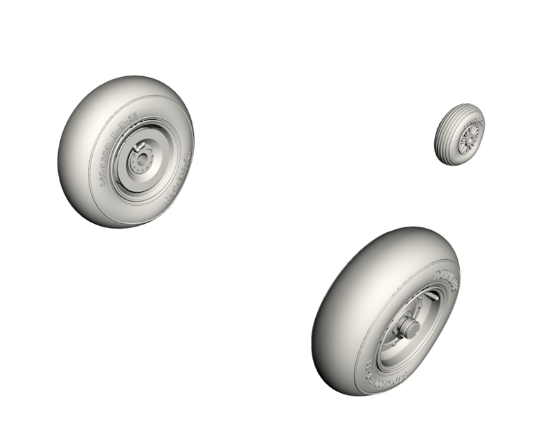 CMK/Czech Master Kits CMQ48352 1:48 Siebel Si-204/Aero C-3 Wheels