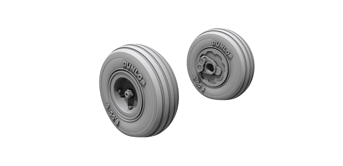 CMK/Czech Master Kits CMQ48397 1:48 de Havilland Chipmunk T.10 Main Wheels
