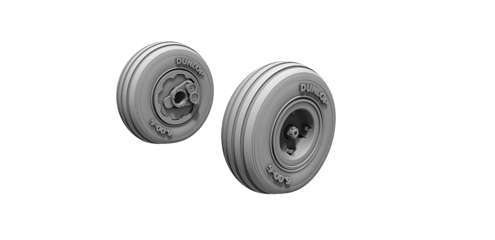 CMK/Czech Master Kits CMQ48397 1:48 de Havilland Chipmunk T.10 Main Wheels