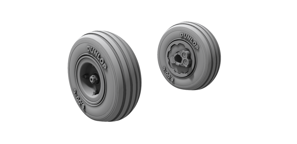 CMK/Czech Master Kits CMQ48397 1:48 de Havilland Chipmunk T.10 Main Wheels