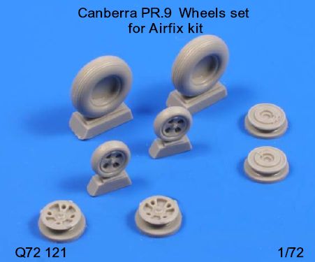 CMK/Czech Master Kits CMQ72121 1:72 BAC/EE Canberra PR.9 wheels set