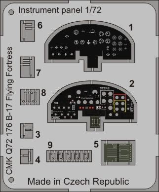 CMK/Czech Master Kits CMQ72176 1:72 Boeing B-17F/B-17G Flying Fortress