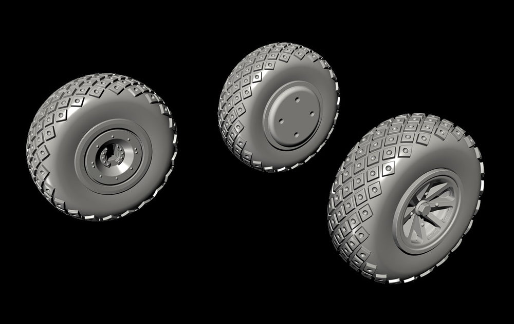 CMK/Czech Master Kits CMQ72298 1:72 Curtiss P-40 Wheels Diamond and whole Tread