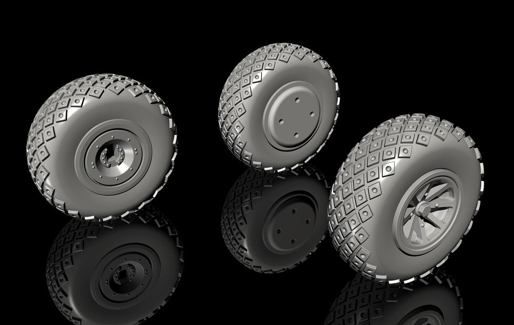 CMK/Czech Master Kits CMQ72298 1:72 Curtiss P-40 Wheels Diamond and whole Tread