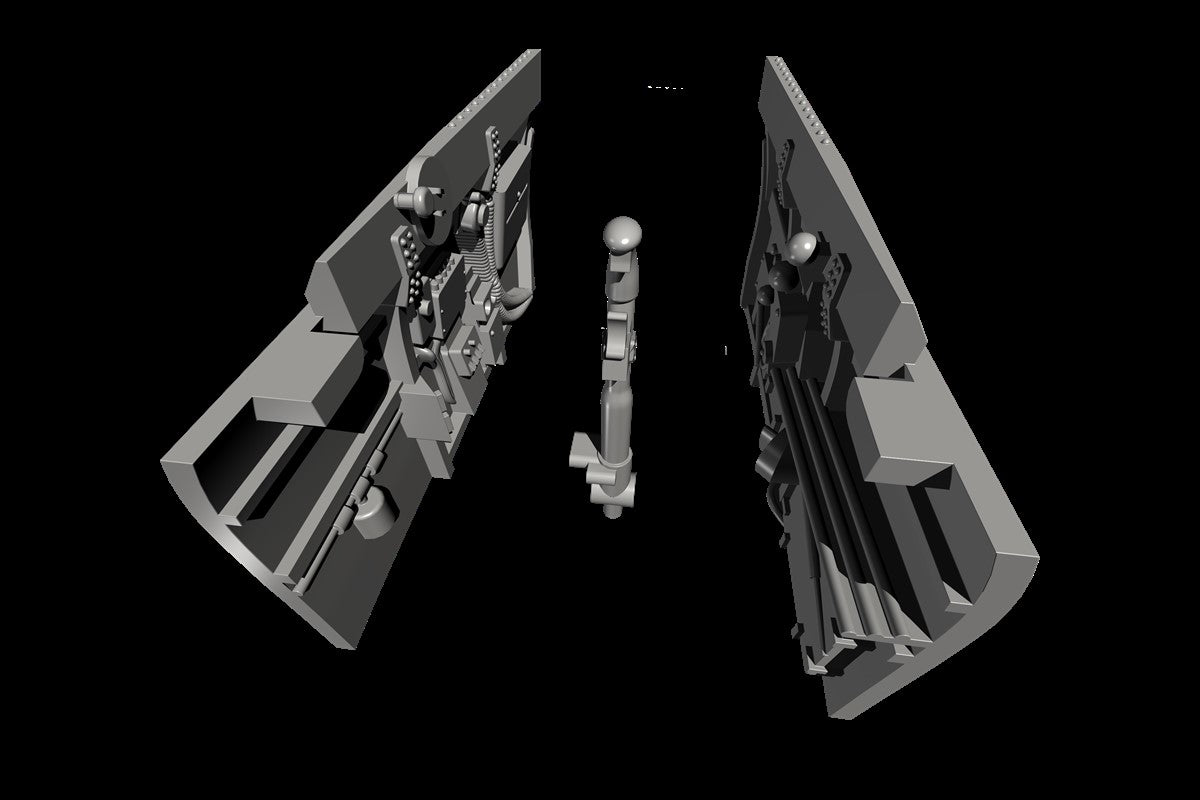 CMK CMQ72301 1:72 Curtiss P-40 Cockpit Sidewalls & Control Column