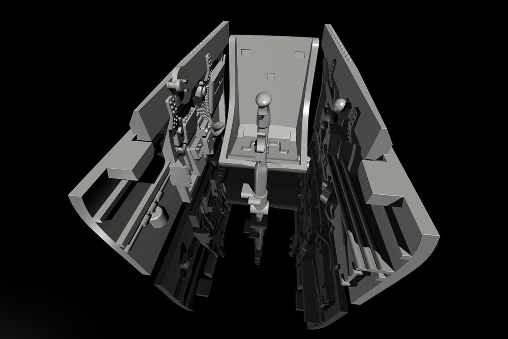 CMK CMQ72301 1:72 Curtiss P-40 Cockpit Sidewalls & Control Column