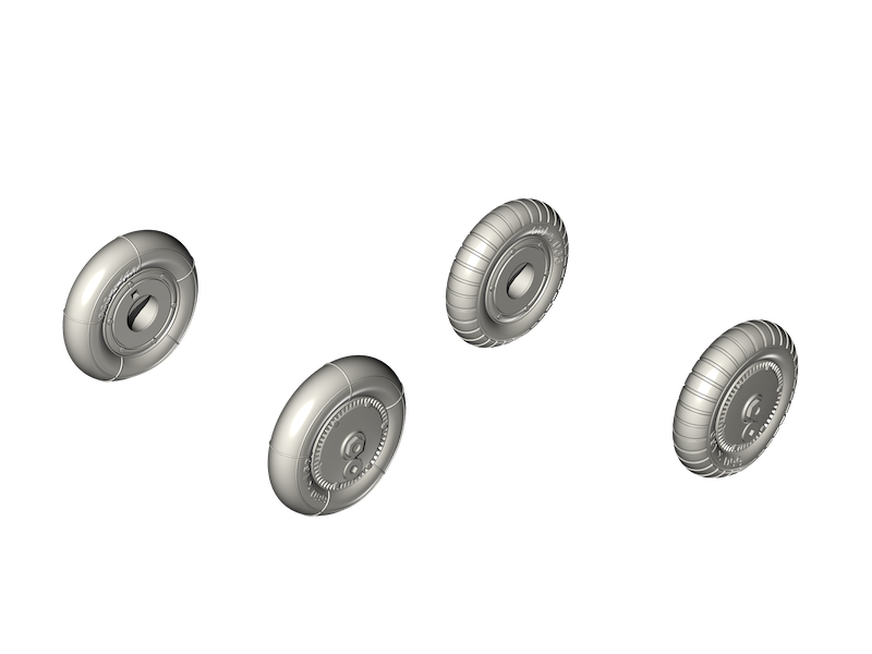 CMK/Czech Master Kits CMQ72351 1:72 Messerschmitt Bf-109G-6 wheels set