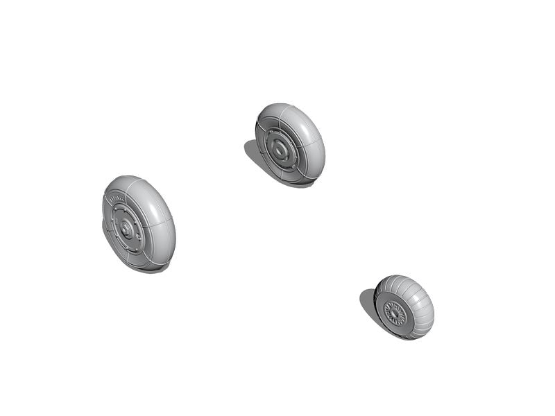 CMK/Czech Master Kits CMQ72368 1:72 Heinkel He-162A wheels