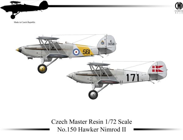 Czech Master Resin CMR72-150 1:72 Hawker Nimrod Mk.II Decals 801 Sqn FAA H.M.S