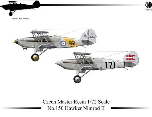 Czech Master Resin CMR72-150 1:72 Hawker Nimrod Mk.II Decals 801 Sqn FAA H.M.S