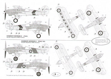Czech Master Resin CMR72-150 1:72 Hawker Nimrod Mk.II Decals 801 Sqn FAA H.M.S