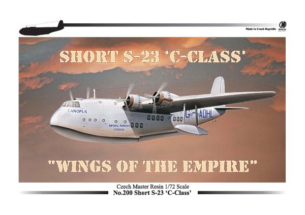 Czech Master Resin CMR72-200 1:72 Short S.23 C-Class Empire Boat